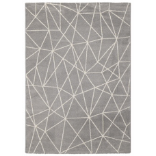 Carpete Bohemian Geometrico Cinzento Natural 160x230